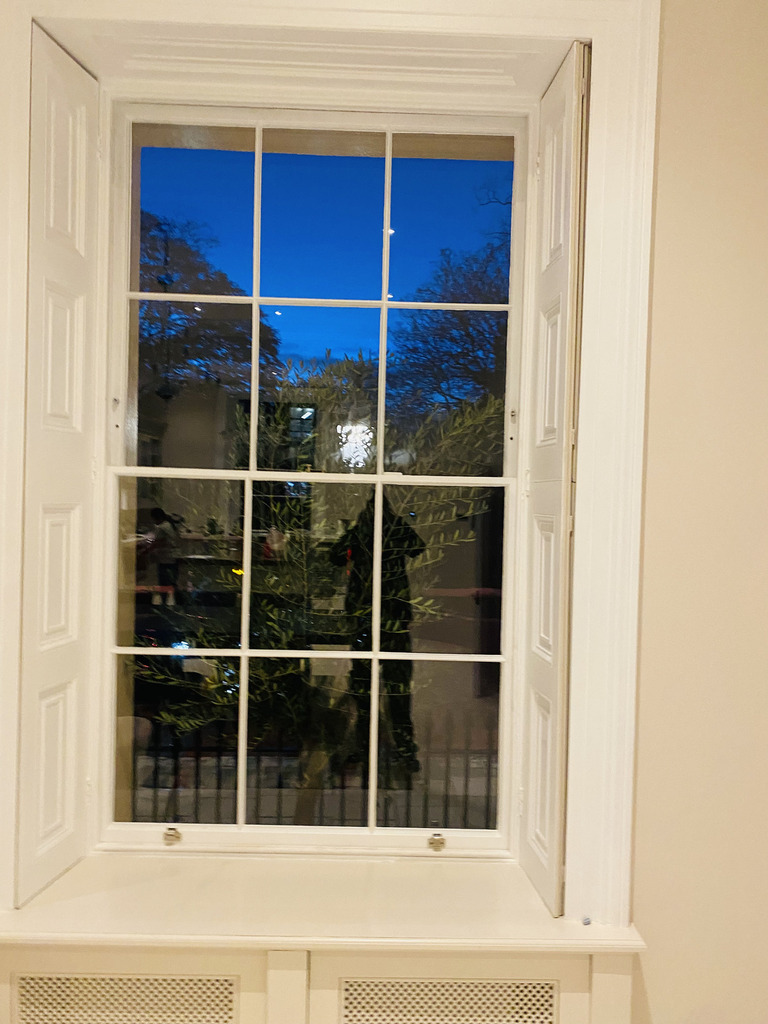 Photo of a newly refurbished sash window