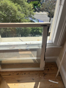 Sash Window decayed bottom rail