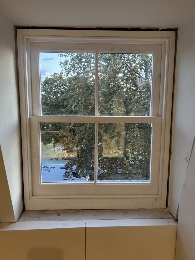 Spiral balance replacement on a window in South East London